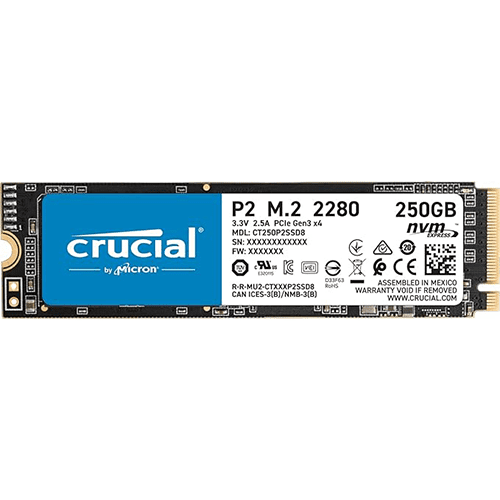 SSD Crucial NVMe P2 256GB